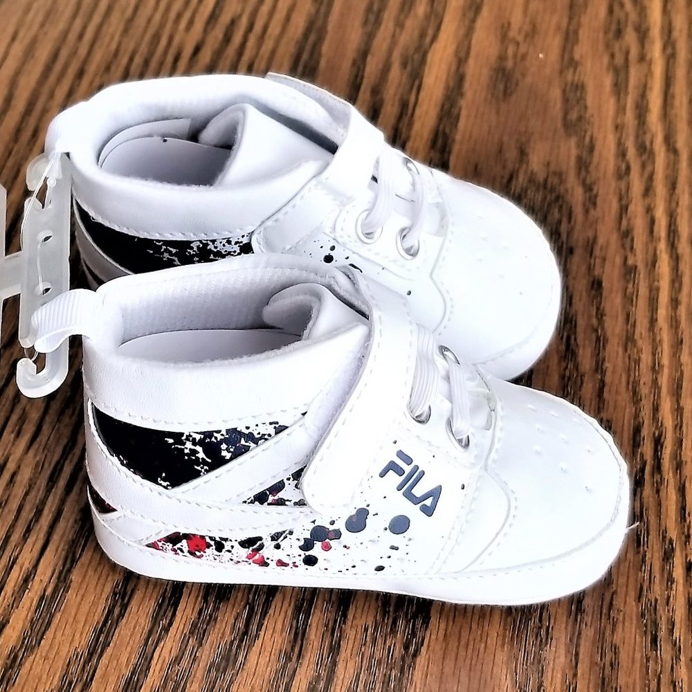 FILA Baby Shoes White 9-12M NWT